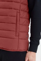 !Solid Steppweste SDSrenson mit Stehkragen Rot/Braun/Dunkelrot/Bordeaux