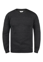 !Solid Strickpullover SDBarima Dunkelgrau/Grau/Schwarz