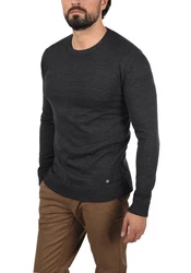 !Solid Strickpullover SDBarima Dunkelgrau/Grau/Schwarz