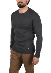 !Solid Strickpullover SDBarima Dunkelgrau/Grau/Schwarz
