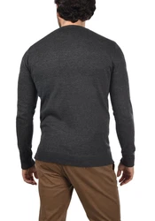 !Solid Strickpullover SDBarima Dunkelgrau/Grau/Schwarz