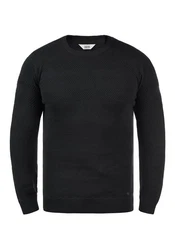 !Solid Strickpullover SDBarima Schwarz