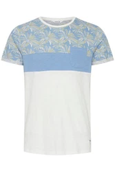 !Solid Herren T-Shirt Kurzarm Shirt Florian Rundhals-Ausschnitt Hellblau/Blau