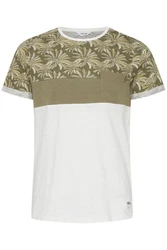 !Solid Herren T-Shirt Kurzarm Shirt Florian Rundhals-Ausschnitt Grün/Dunkelgrün/Khaki/Beige