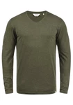 !Solid Langarmshirt SDBeda Longsleeve mit V-Ausschnitt Dunkelgrün/Khaki