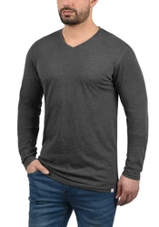 !Solid Langarmshirt SDBeda Longsleeve mit V-Ausschnitt 