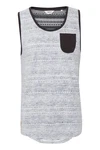 !Solid Tanktop SDImbre Shirt mit Inka Print Hellgrau/Grau/Weiß/Silber