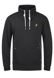 !Solid Herren Sweatshirt Pullover SDKaan mit Tube-Kragen Dunkelgrau/Schwarz/Grau
