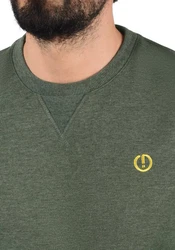 !Solid Benn O-Neck Herren Sweatshirt Pullover Pulli Mit Rundhalsausschnitt Dunkelgrün/Grün