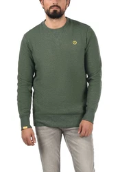 !Solid Benn O-Neck Herren Sweatshirt Pullover Pulli Mit Rundhalsausschnitt Dunkelgrün/Grün