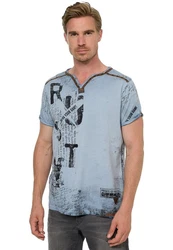 Rusty Neal T-Shirt Grau/Braun