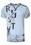 Rusty Neal T-Shirt Grau/Braun