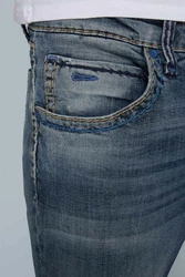 CAMP DAVID Regular-fit Jeans Mnztasche mit Ziernaht Blau/Grau