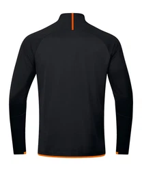Jako Sweatshirt Challenge Ziptop Schwarz/Orange/Dunkelblau