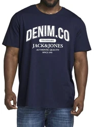 Jack & Jones Print-Shirt (2er-Pack) Blau/Lila/Dunkelblau