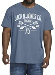Jack & Jones Print-Shirt T-Shirt Blau/Hellblau/Dunkelblau