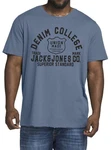 Jack & Jones Print-Shirt T-Shirt Hellblau/Blau