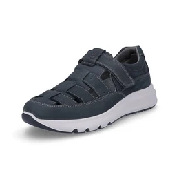 Herren Leder Slipper blau Slipper