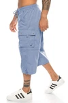 Kendindza Collection Cargobermudas Cargo Taschen Abnehmbare Beine Herren (Bermudas) Blau/Hellblau