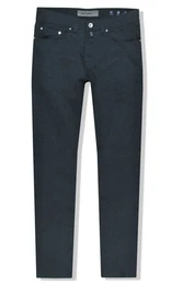 5-Pocket-Hose Lyon Tapered Flachgewebe Baumwoll-Stretch, superleicht