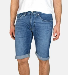 Pierre Cardin 5-Pocket Jeans Antibes Bermuda Blau