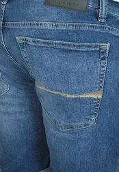 Pierre Cardin 5-Pocket Jeans Antibes Bermuda Blau