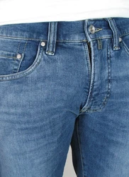 Pierre Cardin 5-Pocket Jeans Antibes Bermuda Blau