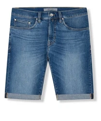 Pierre Cardin 5-Pocket Jeans Antibes Bermuda Blau