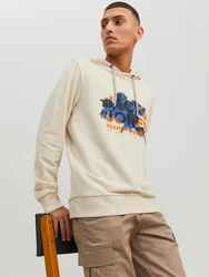 Jack & Jones Longsweatshirt JCOMARINA SWEAT HOOD Beige