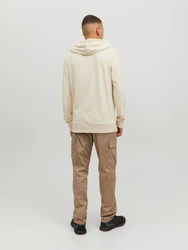 Jack & Jones Longsweatshirt JCOMARINA SWEAT HOOD Beige
