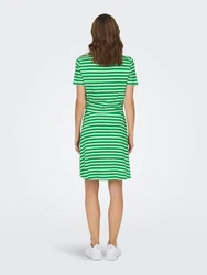 ONLY Relax-fit Jeans ONLMAY S/S V-NECK SHORT DRESS JRS Grün/Neonfarben/Türkis
