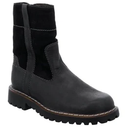 Herren Winterstiefel schwarz Leder Lammfell Chance Schnrstiefel