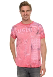 Rusty Neal T-Shirt Used-Look Rosa