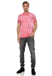 Rusty Neal T-Shirt Used-Look Rosa