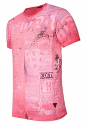 Rusty Neal T-Shirt Used-Look Rosa