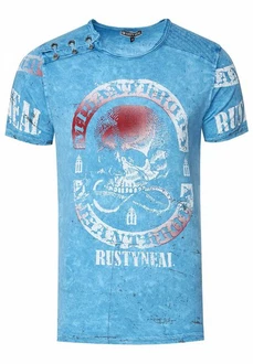 Rusty Neal T-Shirt mit Markenprint