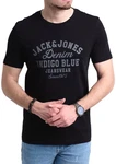 Jack & Jones Print-Shirt T-Shirt mit Aufdruck (Baumwolle) Dunkelblau/Lila/Blau Jack & Jones Print-Shirt T-Shirt mit Aufdruck (Baumwolle) Dunkelblau/Lila/Blau