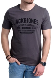 Jack & Jones Print Shirt Logo T-Shirt Grau/Dunkelgrau/Dunkelgrün/Hellgrau/Khaki
