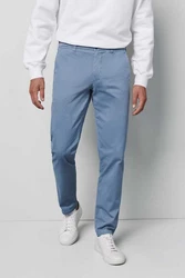 MEYER Chinohose mit Stretch-Anteil Blau/Hellblau/Grau