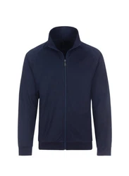 Trigema Sweatjacke Raglanjacke aus Sweat-Qualität blau
