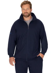Trigema Sweatjacke Raglanjacke aus Sweat-Qualität blau