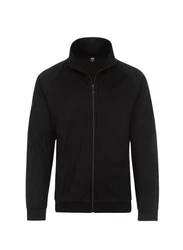 Trigema Sweatjacke Raglanjacke aus Sweat-Qualität Schwarz/Dunkelblau