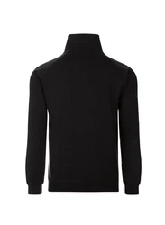 Trigema Sweatjacke Raglanjacke aus Sweat-Qualität Schwarz/Dunkelblau