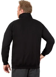 Trigema Sweatjacke Raglanjacke aus Sweat-Qualität Schwarz/Dunkelblau