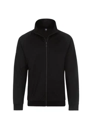 Trigema Sweatjacke Raglanjacke aus Sweat-Qualität Schwarz/Dunkelblau