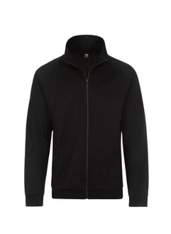 Trigema Sweatjacke Raglanjacke aus Sweat-Qualität Schwarz/Dunkelblau