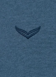 Trigema Sweatjacke mit Kapuze Dunkelblau/Blau/Grau