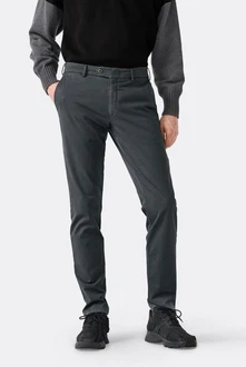 MMX Chinohose Lupus Schlanke Silhouette Dunkelgrau/Grau/Hellgrau