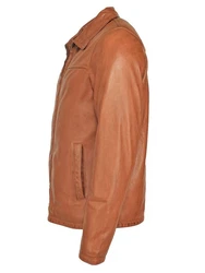 JCC Lederjacke Luca Orange/Braun
