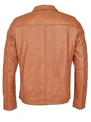 JCC Lederjacke Luca Orange/Braun